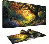 Alfombrilla Ratón XXL - Alfombrilla Escritorio, Árboles Y As Mouse Pad Mejora la Velocidad y Precisión, Antideslizante Mousepad, Resistente a Salpicaduras Protector Mesa Escritorio 600x300x3mm j0xk193