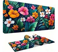 Alfombrilla Ratón XXL - Alfombrilla Escritorio, Hojas De As Mouse Pad Mejora la Velocidad y Precisión, Antideslizante Mousepad, Resistente a Salpicaduras Protector Mesa Escritorio 900x400x3mm j0xk-3