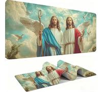 Alfombrilla Ratón XXL - Alfombrilla Escritorio, Paloma Blanca Masculina Mouse Pad Mejora la Velocidad y Precisión, Antideslizante Mousepad, Resistente Protector Mesa Escritorio 600x300x3mm j0xk-411