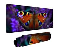 Alfombrilla Ratón XXL Animal, Mariposa Alfombrilla Escritorio 1000x500x3mm, Mouse Pad Gaming con Base de Goma, Mejora La Precisión Y La Velocidad, Protector Escritorio Grande, para Oficina PC N-8498