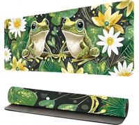 Alfombrilla Ratón XXL Animales Flor, Tapete Rato XXL, Alfombrillas Raton 40x90cm, Alfombrilla Ratón Gaming, Almohadilla Raton, Protector Mesa Escritorio, Mouse Pad Gamer, para Oficinas/Hogares -46530