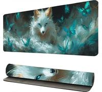 Alfombrilla Ratón XXL Animales Mariposa, Tapete Rato XXL, Alfombrillas Raton 40x80cm, Alfombrilla Ratón Gaming, Almohadilla Raton, Protector Mesa Escritorio, Mouse Pad para Oficinas/Hogares -46074