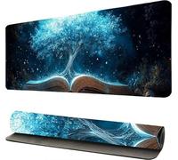 Alfombrilla Ratón XXL Árbol Libro, Tapete Rato XXL, Alfombrillas Raton 40x80cm, Alfombrilla Ratón Gaming, Almohadilla Raton, Protector Mesa Escritorio, Mouse Pad Gamer, para Oficinas/Hogares -46748