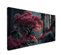 Alfombrilla Ratón XXL áRbol, Paisaje Mouse Pad Gaming 1600x800x3mm, Alfombrilla Escritorio con Bordes Cosidos, Mousepad Antideslizante, Accesorios Escritorio, Tapete Rato Gamer, para PC, Gamer T-8654