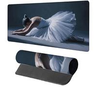 Alfombrilla Ratón XXL Bailarines, Alfombrilla Escritorio 1200x600x3mm Mujer, Mousepad Gaming con Base de Goma Antideslizante, Protector Escritorio, Desk Mat con Bordes Cosidos, PC Accesorios M-6907