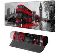 Alfombrilla Ratón XXL Big Ben, Alfombrilla Escritorio 1200x600x3mm AutobúS, Mousepad Gaming con Base de Goma Antideslizante, Protector Escritorio, Desk Mat con Bordes Cosidos, Accesorios Gaming 2-1244