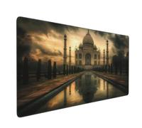 Alfombrilla Ratón XXL Castillo, Mouse Pad XXL 900x400mm, Alfombrilla Escritorio Lavable con Bordes Cosidos, Mousepad Grande con Base de Goma Antideslizante para Gaming, Oficina (Taj Mahal) -MP1332