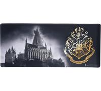 Alfombrilla Raton XXL - Escudo Hogwarts Blanco y Negro - Harry Potter (80cm x 35