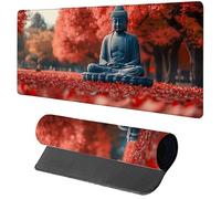 Alfombrilla Ratón XXL Estatua, Alfombrilla Escritorio 600x300x3mm áRbol, Mousepad Gaming con Base de Goma Antideslizante, Protector Escritorio, Desk Mat con Bordes Cosidos, Accesorios Gaming T-2417