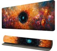 Alfombrilla Ratón XXL Flor Abstracto, Tapete Rato XXL, Alfombrillas Raton 40x90cm, Alfombrilla Ratón Gaming, Almohadilla Raton, Protector Mesa Escritorio, Mouse Pad Gamer, para Oficinas/Hogares -46968