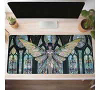 Alfombrilla Ratón XXL Grande Gaming Mouse Pad 1000x400x3mm, Impermeable Antideslizante Mousepad, Lavable, Alfombrilla Escritorio con Base de Caucho para Gamers, PC y Portátil Mujer Verde PjY13985 F-R