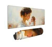 Alfombrilla Ratón XXL Grande Gaming Mouse Pad 1600 x 800 mm, Impermeable Antideslizante Mousepad, Lavable, Alfombrilla Escritorio con Base de Caucho para Gamers, PC y Portátil - (Virgen) G-740