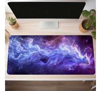 Alfombrilla Ratón XXL Grande Gaming Mouse Pad 60 x 30cm, Impermeable Antideslizante Mousepad, Lavable, Alfombrilla Escritorio con Base de Caucho para Gamers, PC y Portátil Abstracto Azul PjY4213 H-P