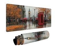 Alfombrilla Ratón XXL Londres, El Gran Ben Alfombrilla Escritorio 1000x500x3mm, Mouse Pad Gaming con Base de Goma, Mejora La Precisión Y La Velocidad, Protector Escritorio Grande, para Oficina C-6885