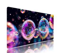 Alfombrilla Ratón XXL Nero Accesorios Escritorio Protector Mesa Tapete Bolle Alfombrilla Gaming Mouse Pad 800x300x3mm Desk Mat Tapete Impermeable Base Antideslizante, para PC Gamer Oficina d-440