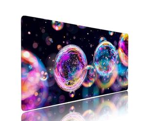 Alfombrilla Ratón XXL Nero Accesorios Escritorio Protector Mesa Tapete Bolle Alfombrilla Gaming Mouse Pad 800x300x3mm Desk Mat Tapete Impermeable Base Antideslizante, para PC Gamer Oficina d-440