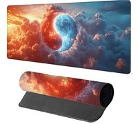 Alfombrilla Ratón XXL Nube, Tai Chi Alfombrilla Escritorio 600x300x3mm, Protector Escritorio con Base de Goma Antideslizante, Desk Mat, Mousepad Gaming con Bordes Cosidos, Accesorios Gaming PC, 0-6328