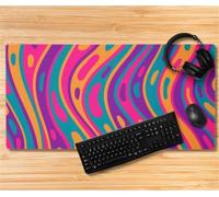 Alfombrilla Ratón XXL Patrones interesantes, 600x300x2mm Antideslizante Alfombrilla Escritorio, Mejora la Precisión y Velocidad, Grande Tamaño Mouse Pad con Bordes Cosidos para Oficina, Hogare