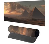 Alfombrilla Ratón XXL PiráMide, Alfombrilla Escritorio 1600x800x3mm Sunset, Mousepad Gaming con Base de Goma Antideslizante, Protector Escritorio, Desk Mat con Bordes Cosidos, Accesorios Gaming E-7263