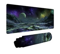 Alfombrilla Ratón XXL Planeta, Cielo Estrellado Alfombrilla Escritorio 1200x600x3mm, Mouse Pad Gaming con Base de Goma, Mejora La Precisión Y La Velocidad, Protector Escritorio Grande, para PC 5-4623