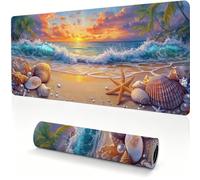 Alfombrilla Ratón XXL Playa Ondas, Mouse Pad 900x450x4mm 0x0-196