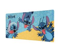 Alfombrilla raton XXL Stitch - Alfombrilla escritorio Stitch Regalos (Mouse Pad XXL Gaming) Alfombra Raton : Impermeable y Antideslizante, Tapete Escritorio niños : Protector Mesa (80x35cm)