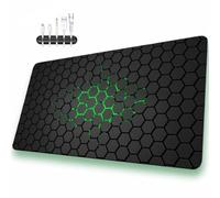 Alfombrilla Ratón XXL, Tapete Rato XXL, Alfombrillas Raton 900x400, Alfombrilla Ratón Gaming, Almohadilla Raton, Protector Mesa Escritorio, Mouse Pad Gamer, con Organizador de Cables (x1, verde)