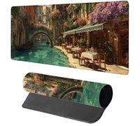 Alfombrilla Ratón XXL Vista, Alfombrilla Escritorio 1000x500x3mm Planta, Mousepad Gaming con Base de Goma Antideslizante, Protector Escritorio, Desk Mat con Bordes Cosidos, Accesorios Gaming 7-6046