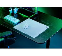 Razer Atlas - Alfombrilla de ratón para Videojuegos (Cristal Templado, Superficie micrograbada, Resistente a la Suciedad y a los arañazos, Base Antideslizante, Movimientos silenciosos), Color Blanco