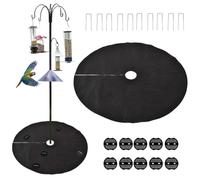 Alfombrilla Recolectora para de Aves 2 Piezas Base de Alimento Transpirable | Alfombrilla para Bajo de Pájaros para Entusiastas de Amigos Emplumados Jardín Exterior Patio Suelo