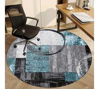 Alfombrilla redonda antideslizante para silla de oficina, para escritorio de juegos y hogar, 110 cm, ideal para alfombras de bajo o sin pelo, protección y diseño
