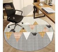 Alfombrilla redonda antideslizante para silla de oficina, para juegos y escritorios, 110 cm, ideal para alfombras de bajo o sin pelo, protección del suelo para uso doméstico y de oficina