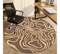 Alfombrilla redonda antideslizante para silla de oficina, para juegos y hogar, 110 cm, ideal para proteger el suelo de escritorios y oficinas