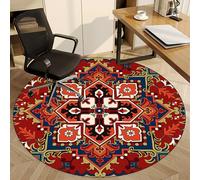 Alfombrilla redonda de 110 cm para silla de oficina para alfombras y suelos duros, protector antideslizante para sillas rodantes, ideal para juegos y uso doméstico, tapete multiusos de pelo bajo