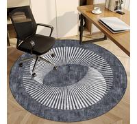 Alfombrilla redonda de 110 cm para sillas de oficina para suelos duros, protector antideslizante para sillas rodantes y escritorios de computadora, tapete para oficina y uso doméstico