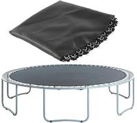 Alfombrilla redonda de repuesto para trampolín con anillos en V de 3,05 m, piezas de trampolín para un rebote seguro, fácil instalación, 60 hebillas incluidas