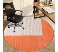 Alfombrilla redonda para silla de oficina para suelos duros, protector de suelo antideslizante para escritorios de juegos y computadoras, tapete para laminado y parquet, 110 cm de diámetro