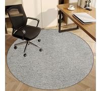 Alfombrilla redonda para sillas de madera dura, 110 cm, antideslizante, para sillas de oficina y juegos, tapete para parquet laminado y azulejos