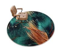 Alfombrilla redonda resistente para silla de oficina, 110 cm, protector de suelo de madera dura para sillas de juegos y computadora, tapete de escritorio para uso doméstico y de oficina