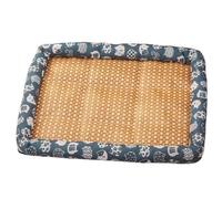 Alfombrilla refrescante para mascotas, almohadilla de verano transpirable para perros y gatos, diseño de ratán a prueba de humedad, cómodo y duradero, sofá para mascotas para todas las estaciones