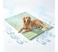 Alfombrilla refrescante para perros y manta refrescante - Antideslizante, lavable, plegable - Tallas S/M/L/XL - Refresca en verano - para coche, jardín, viaje, hogar y viajes - para perro y gato