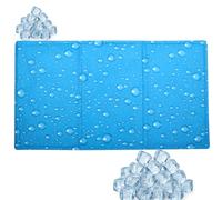 Alfombrilla Refrescante Perro Grande 90x50cm, Alfombra Refrigerante Autoenfriamiento Perros, Cama Enfriamiento Mascotas Verano Reutilizables, Manta Gel No Tóxico Lavable para Gatos, Interior, Exterior