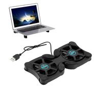 Alfombrilla refrigerante para soporte de computadora, enfriador de vacío plegable portátil con diseño antideslizante para ventilador de