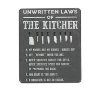 Alfombrilla Reglas De Cocina Retro: Leyes No Escritas De La Cocina Casera, Divertidas Y Vintage 25X30Cm Antideslizante Alfombrilla Raton Antipolvere Mouse Mat para Juego Escritorio