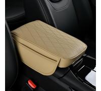 Alfombrilla Reposabrazos De Coche para Nissan Leaf 2018-2023, CóModa Y Suave CojíN del Apoyabrazos Protector Funda Decorativo Accesorios,B/Beige- 32 * 22 * 5cm