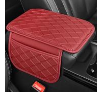 Alfombrilla Reposabrazos La Consola Central del Coche para Lexus NX 350H NX350H 2022-2024, Comodidad Antideslizante Apoya Brazo Codo Soporte Accesorios,C/Red-30 * 18 * 1.5cm