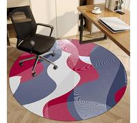 Alfombrilla resistente para silla de oficina de 110 cm, antideslizante, redonda, para juegos y hogar, alfombrilla de silla de escritorio, protección del suelo para alfombras, ideal para uso en la