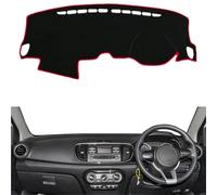 Alfombrilla Salpicadero Protector Consola Central Para KIA Pegas Soluto 2017-2020 Alfombrilla Para Salpicadero Parasol Cubierta Interior Para Salpicadero Coche.(Black RHD)