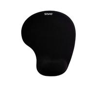 Alfombrilla Savio MP-01B Gel Negro 230x190x18mm Reposamuñecas Antideslizante