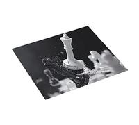 Alfombrilla Secado para Platos Batalla De Ajedrez En White Y Negro En 3D Esteras De Secado para Cocina Multiusos Absorbente Alfombrilla Secado, para Fruta, Fregadero, Ollas Y Sartenes, 41x46cm